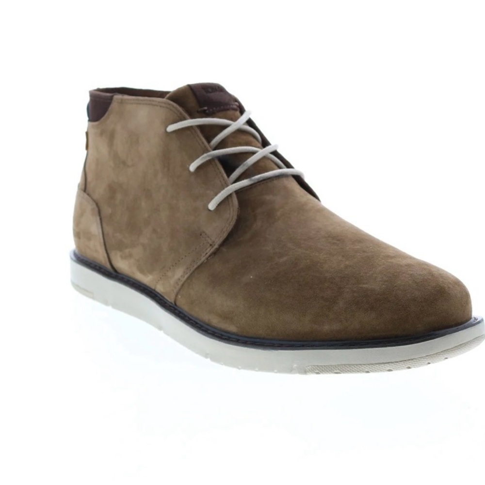 TOMS Navi Mens Brown Nubuck Lace up Chukka Boots